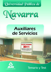 Portada de Auxiliares de Servicios de la Universidad Pública de Navarra. Temario y test