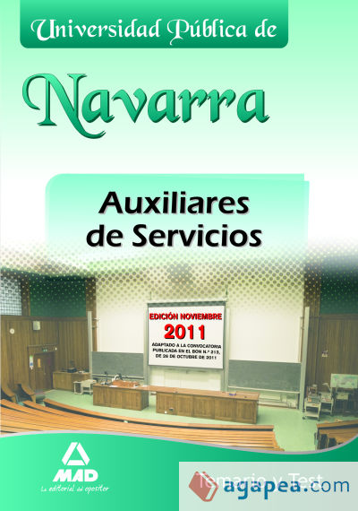 Auxiliares de Servicios de la Universidad Pública de Navarra. Temario y test