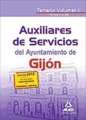 Portada de Auxiliares de Servicios del Ayuntamiento de Gijón. Temario volumen II (temas 11 al 22)