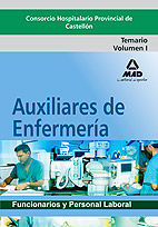 Portada de Auxiliares de enfermería del consorcio hospitalario provincial de castellón. Temario. Volumen i