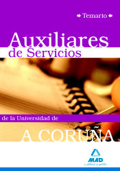 Portada de Auxiliares de servicios de la universidad de a coruña. Temario