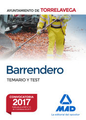 Portada de Barrendero del Ayuntamiento de Torrelavega. Temario y test