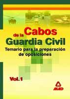 Portada de Cabos de la guardia civil. Temario. Volumen i