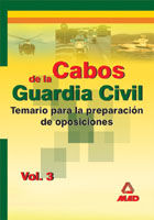 Portada de Cabos de la guardia civil. Temario. Volumen iii