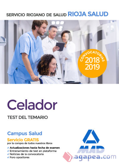 Celadores del Servicio Riojano de Salud. Test del temario