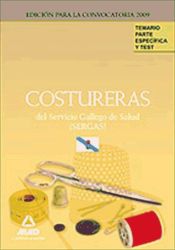 Portada de Costureras del servicio gallego de salud (sergas). Temario parte específica y test