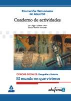 Portada de Cuaderno de actividades. Ciencias sociales. El mundo en que vivimos