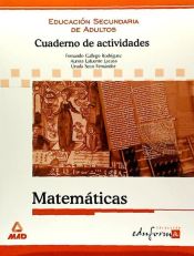 Portada de Cuaderno de actividades Matemáticas de Educación Secundaria de Adultos