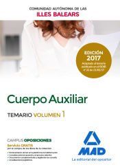 Portada de Cuerpo Auxiliar de la Comunidad Aut&oacute;noma de las Illes Balears. Vol. 1, Temario