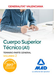 Portada de Cuerpo Superior Técnico de la Generalitat Valenciana (A1). Temario Parte General Volumen 2