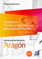 Portada de Cuerpo de Funcionarios Técnicos de la Administración de la Comunidad Autónoma de Aragón. Temario General