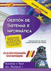 Portada de Cuerpo de Gestión de Sistemas e Informática de la Administración del Estado. Temario y Test del Bloque I: Organización del Estado y Administración Electrónica