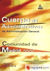 Portada de Cuerpo de administrativos de administración general. Comunidad autónoma de madrid. Temario volumen ii