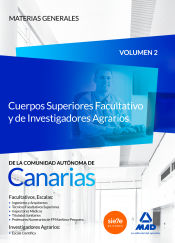 Portada de Cuerpos Superiores Facultativo y de Investigadores Agrarios de la Comunidad Autónoma de Canarias. Temario de Materias Generales, volumen 2