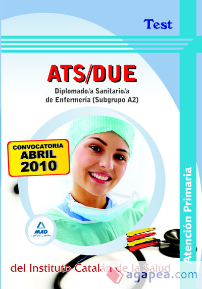 Diplomado/a sanitario/a de enfermería de atención primaria (subgrupo a2) del instituto catalán de la salud. Test