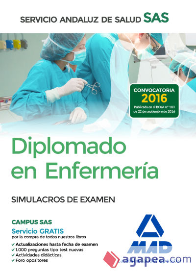 Diplomado en Enfermería del Servicio Andaluz de Salud. Simulacros de examen