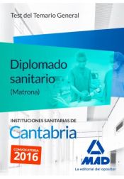 Portada de Diplomados sanitarios (Matronas) de las Instituciones Sanitarias de Cantabria. Test del temario general