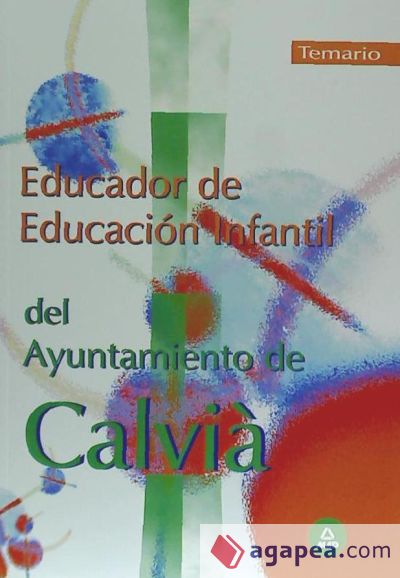 Educador de educacion infantil del ayuntamiento de calvià. Temario