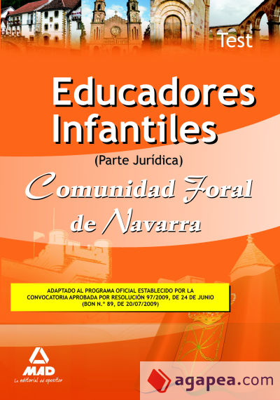 Educadores infantiles de la comunidad foral de navarra. Test parte jurídica