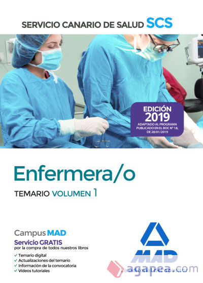 Enfermera/o del Servicio Canario de Salud. Temario volumen 1