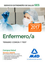 Portada de Enfermero/a del Servicio Extremeño de Salud (SES). Temario Común y Test