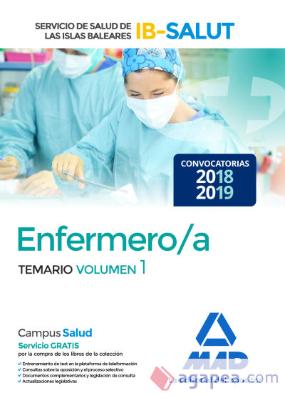 Enfermero/a del Servicio de Salud de las Illes Balears (IB-SALUT). Temario volumen 1