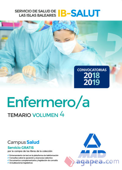 Enfermero/a del Servicio de Salud de las Illes Balears (IB-SALUT). Temario volumen 4