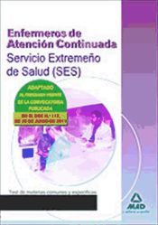 Portada de Enfermeros de Atención Continuada del Servicio Extremeño de Salud (SES). Test de materias comunes y específicas