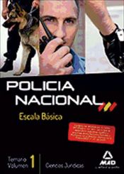 Portada de Escala Básica de Policía Nacional. Temario. Volumen I: Ciencias Jurídicas (Ebook)