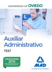 Portada de Escala de Auxiliares Administrativos. Test. Universidad de Oviedo