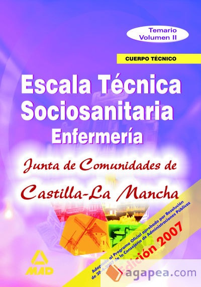 Escala técnico sanitaria. Temario parte específica volumen ii de la junta de comunidades de castilla la mancha