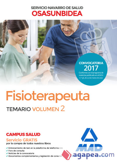 Fisioterapeuta del Servicio Navarro de Salud-Osasunbidea. Temario volumen 2