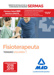 Portada de Fisioterapeuta del Servicio de Salud de la Comunidad de Madrid. Temario Volumen 1