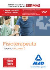 Portada de Fisioterapeuta del Servicio de Salud de la Comunidad de Madrid. Temario Volumen 3