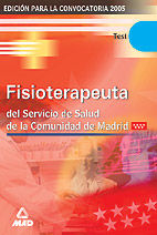 Portada de Fisioterapeuta del servicio de salud de la comunidad de madrid. Test