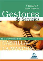 Portada de Gestores de servicios de la universidad de castilla-la mancha.Temario parte general