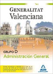 Portada de Grupo D Administración General. Generalitat Valenciana. Test