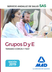 Portada de Grupos D y E del Servicio Andaluz de Salud. Temario común y test