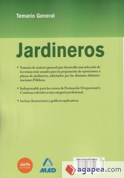 Jardineros. Temario general