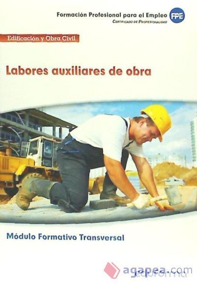 Labores auxiliares de obra. Certificados de profesionalidad. Edificaci&oacute;n y obra civil