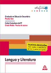 Portada de Lengua y Literatura. Prueba obtención del Título en ESO y prueba Acceso a CF de Grado Medio