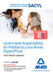 Portada de Licenciado Especialista en Pediatría y sus Áreas Específicas del Servicio de Salud de Castilla y León (SACYL). Test parte general