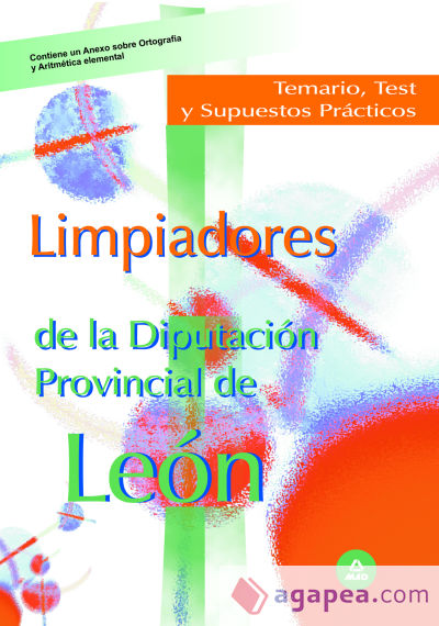 Limpiadores de la diputacion provincial de leon. Temario, test y supuestos practicos