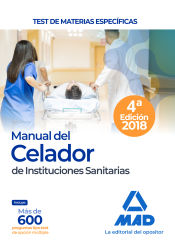 Portada de Manual del Celador de Instituciones Sanitarias. Test de materias específicas