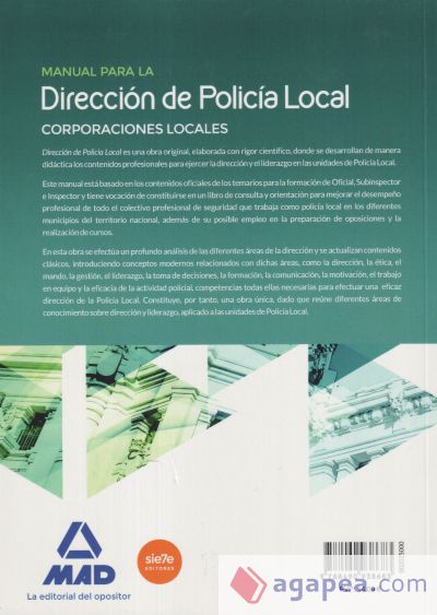 Manual para la Dirección de Policía Local