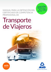 Portada de Manual para la Obtención del Certificado de Competencia Profesional de Transporte de Viajeros