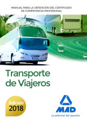 Portada de Manual para la Obtención del Certificado de Competencia Profesional de Transporte de Viajeros