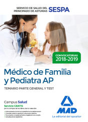 Portada de Médico de Familia y Pediatra de Atención Primaria del Servicio de Salud del Principado de Asturias. Temario parte general y test