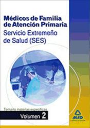 Portada de Médicos de Familia de Atención Primaria del Servicio Extremeño de Salud (SES). Temario específico volumen II