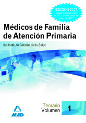 Portada de Médicos de familia del instituto catalán de la salud. Temario volumen i